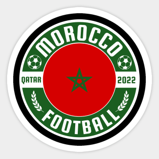 Morocco Football Sticker